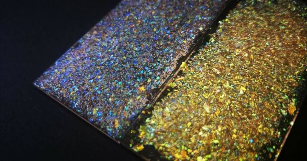 silver and gold vegan glitter