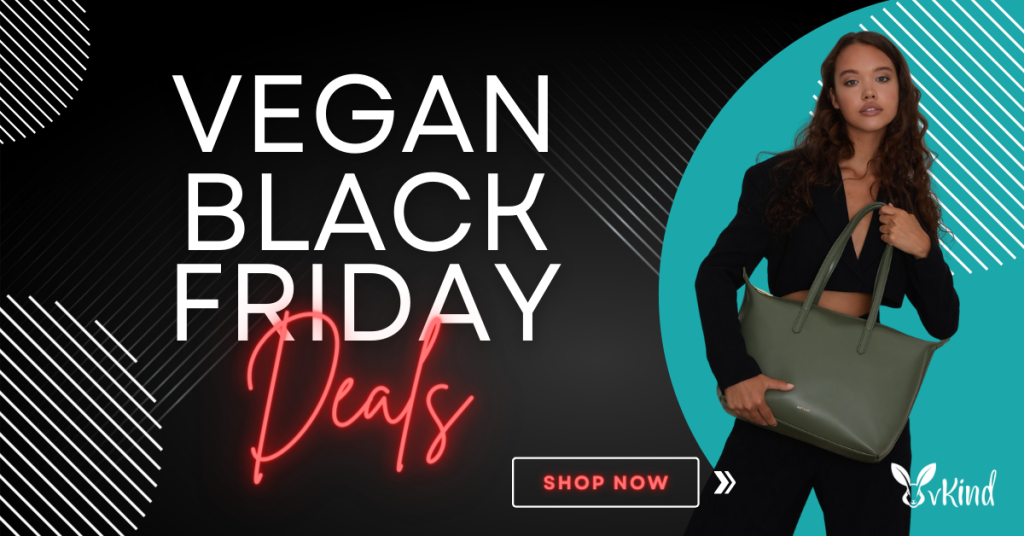vking vegan black friday deals woman models green tote purse