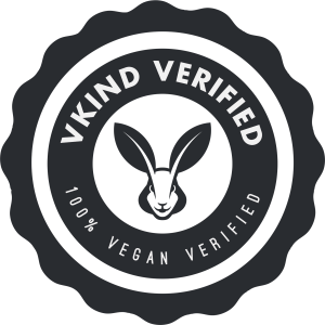 vkind verified badge logo 100 percent vegan verified
