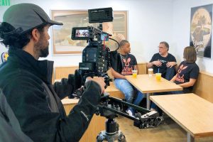 Plant Power Restaurant vKind Vibes film crew