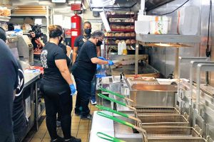 Vegan Mcdonalds Jeffrey Harris working at restaurant