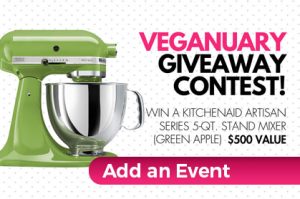 veganuary giveaway contest win a kitchenaid artisan series 5 qt stand mixer