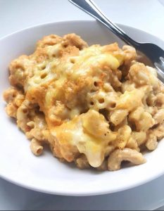 mac and cheese in a dish