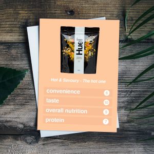 huel info card hot and savoury the hot one convenience taste overall nutrition protein