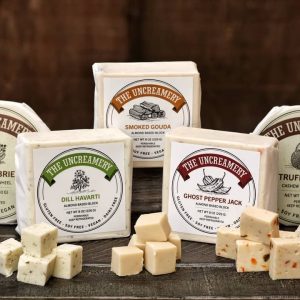 assortment of 5 the uncreamery cheeses