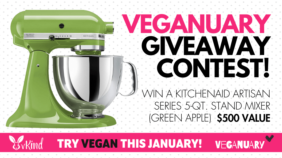 2020 Veganuary Giveaway Contest win a $500 Mixer