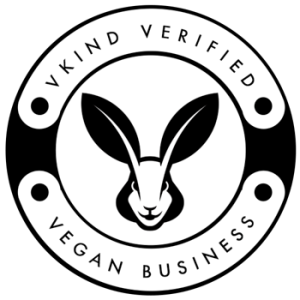 vkind verified vegan business badge black