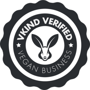vkind verified vegan business badge black