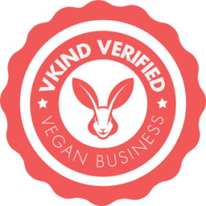 vkind verified vegan business badge coral
