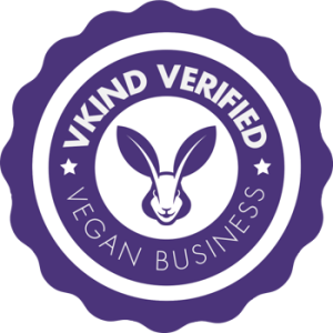 vkind verified vegan business badge purple