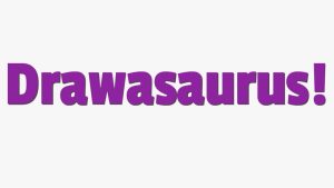 Purple text Drawasaurus