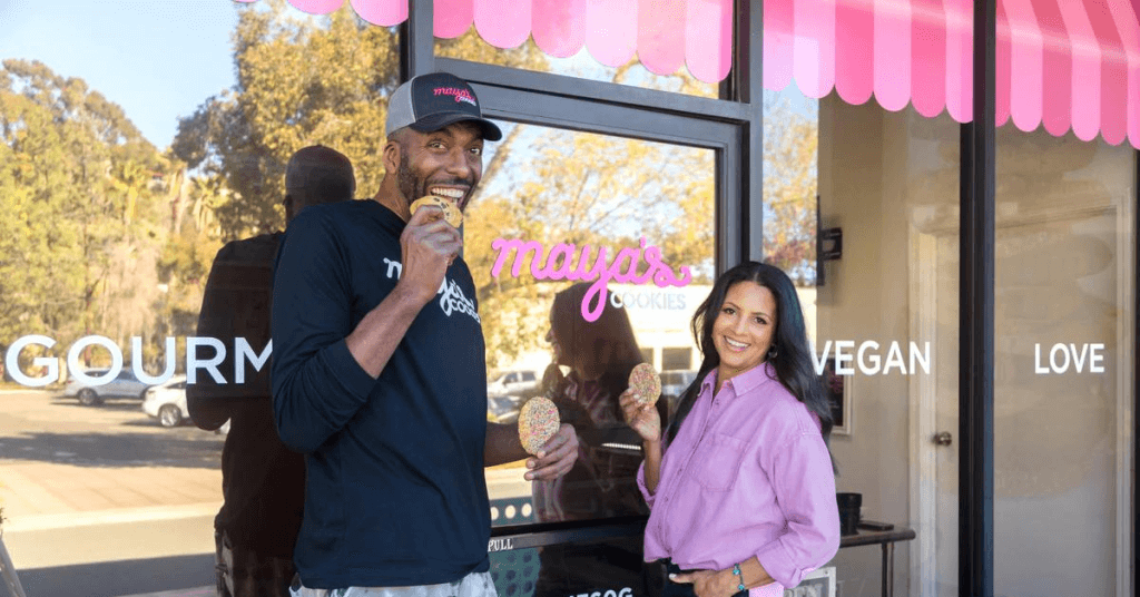 john salley and maya of maya's cookies
