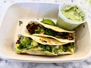 Chi Chi Vegan Taco with Lime and Guacamole