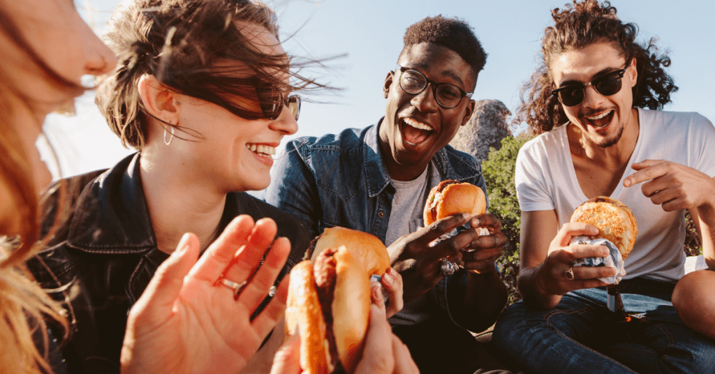 Friends at Vegan Festival