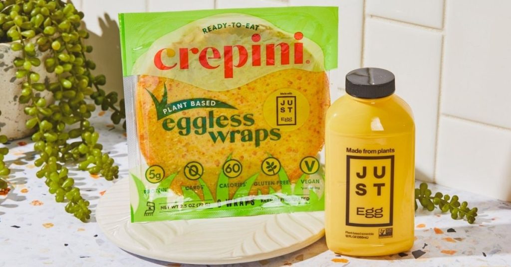 Crepini JUST Egg Vegan Keto Egg Wraps