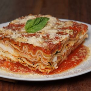 Avelo Restaurant Mushroom Bolognese Lasagne