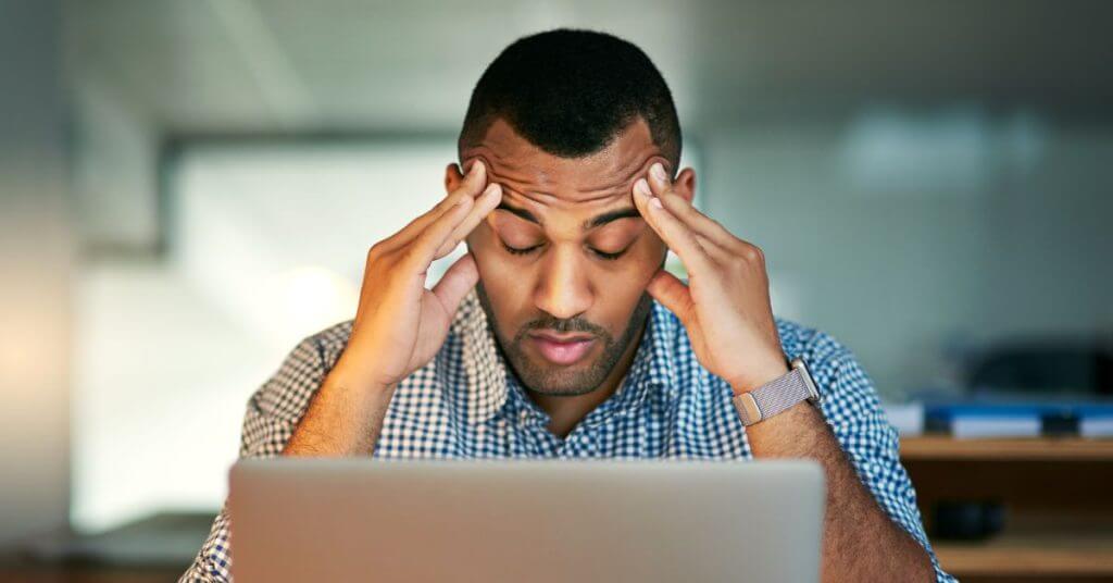 Man Suffering from Stress