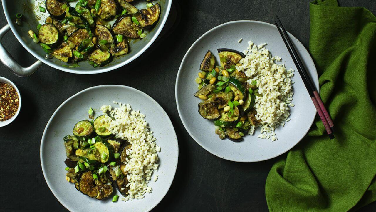 Plant-Based Cooking with Eggplant and Zucchini
