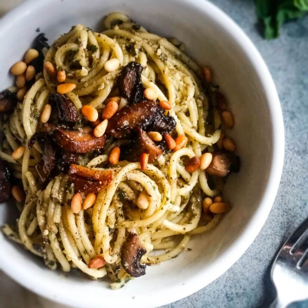 Chickpea & Mushroom Pesto