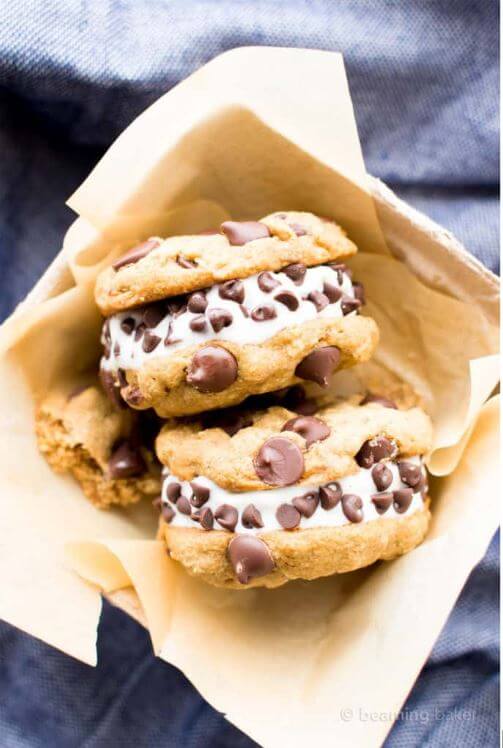 Vegan Ice Cream Cookie Sandwiches