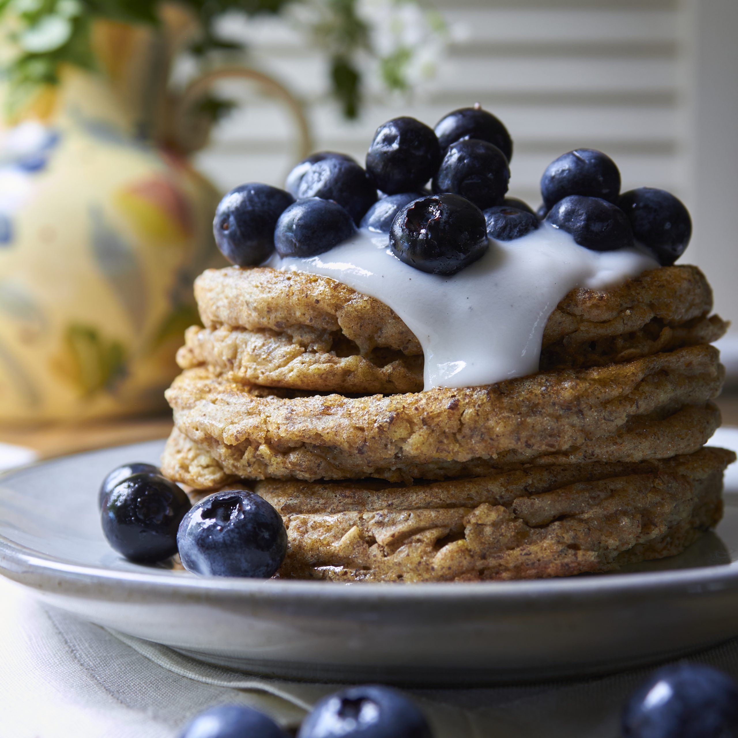 Perfectly Fluffy Blueberry Pancakes