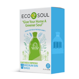 eco soul green trash bags medium bin