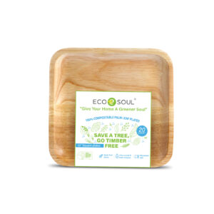 eco soul compostable palm leaf plates