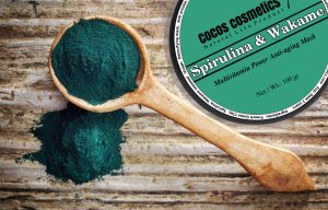 cocos cosmetics spirulina and wakame multivitamin power anti aging mask