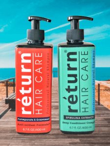 return hair care professional natural shampoo pomegranate and grapeseed and spirulina extract