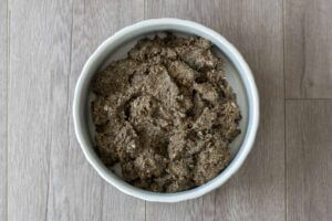 bowl of dylans pet food green pea