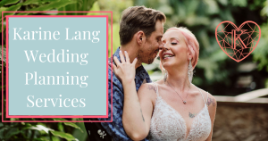 Karine lang wedding planning services with bride and groom